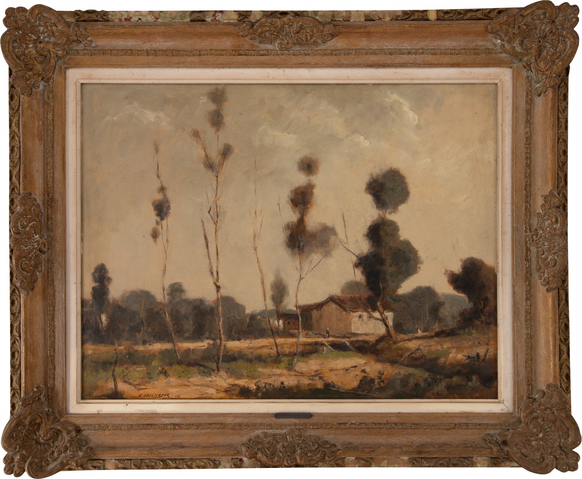 Edgard Oehlmeyer - Landscape With Hut In The Background