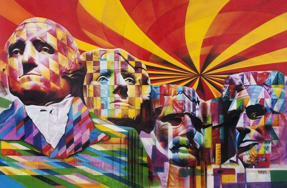 Eduardo Kobra - Monte Rushmore