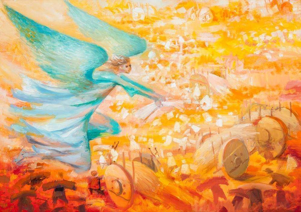 Enrico Bianco - Colheita com Anjo Gabriel