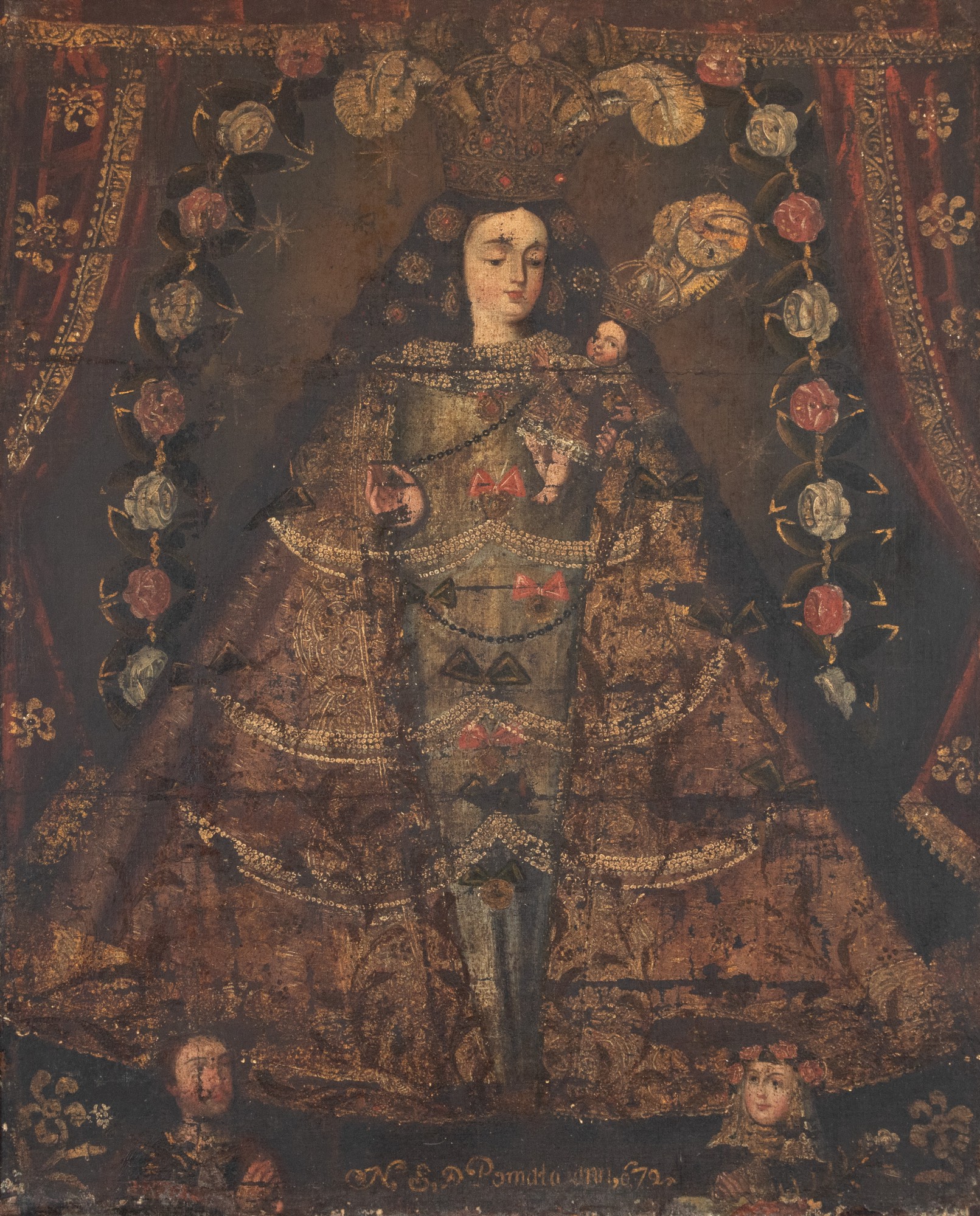 Escola Cusquenha - Nossa Senhora do Rosário de Pomata