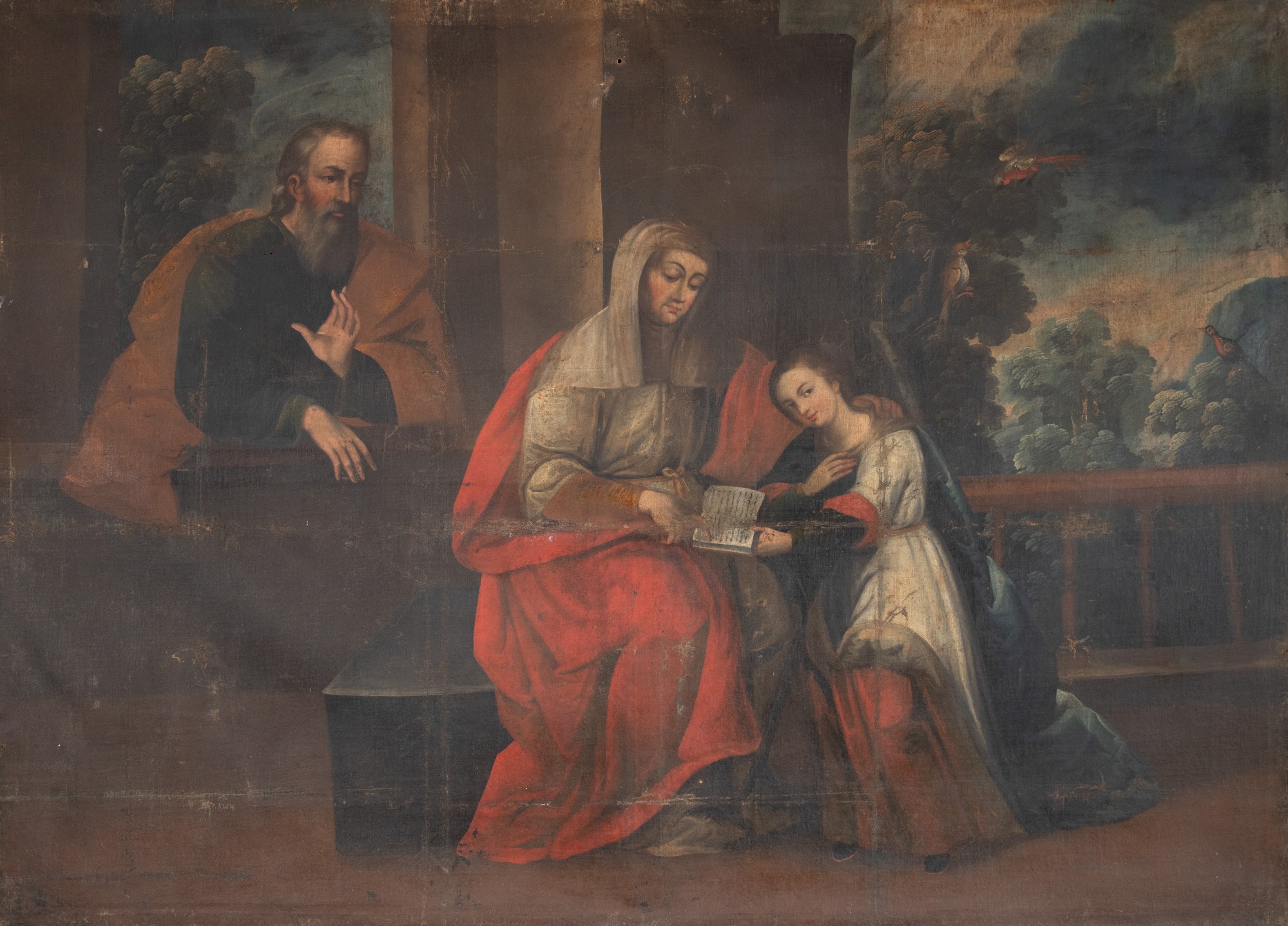 Escola Cusquenha - São Joaquim, Sant&lsquo;Anna Mestra e Nossa Senhora