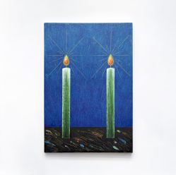 Fábio Menino - Velas Verdes Fundo Azul