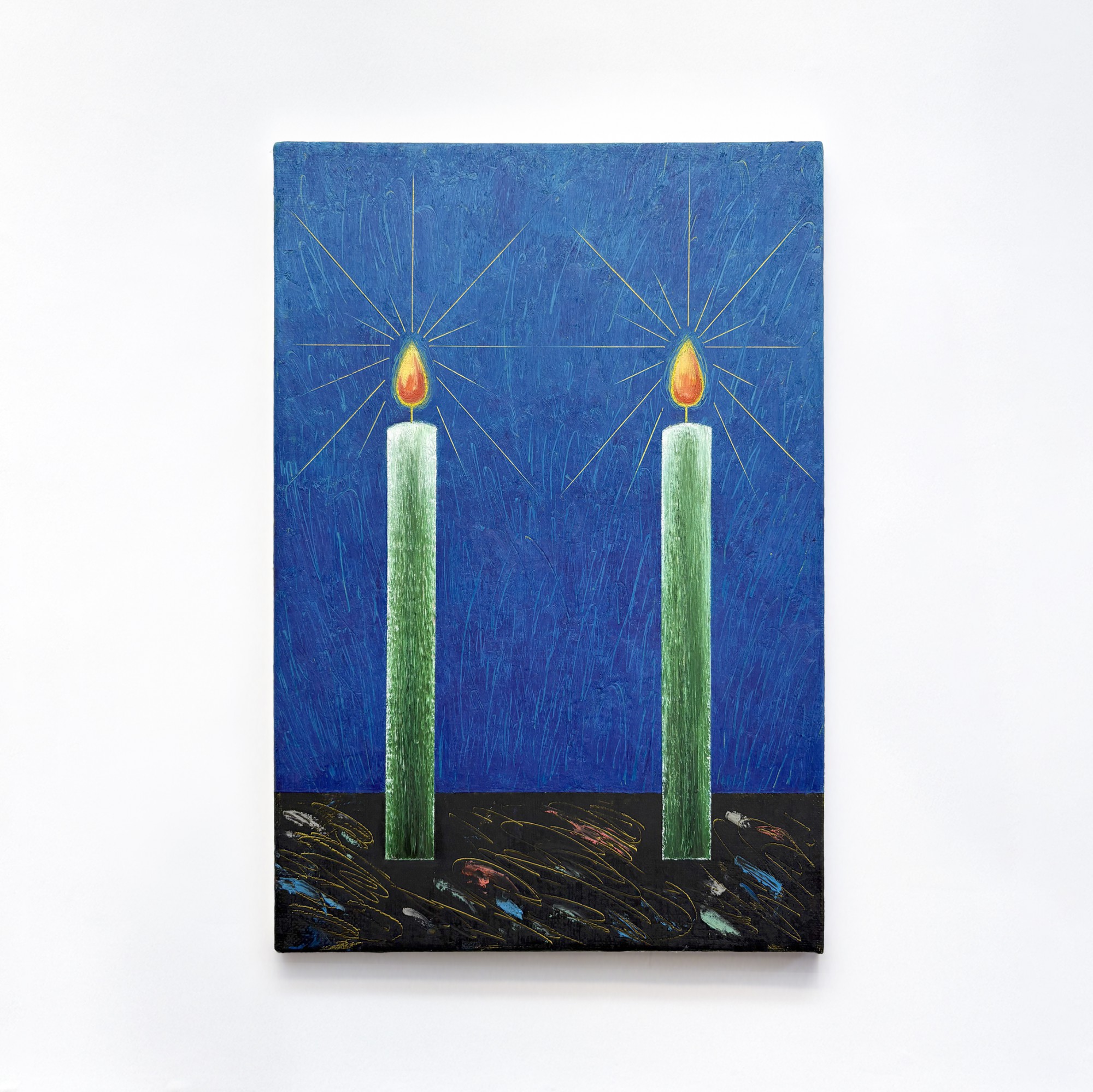 Fábio Menino - Velas Verdes Fundo Azul