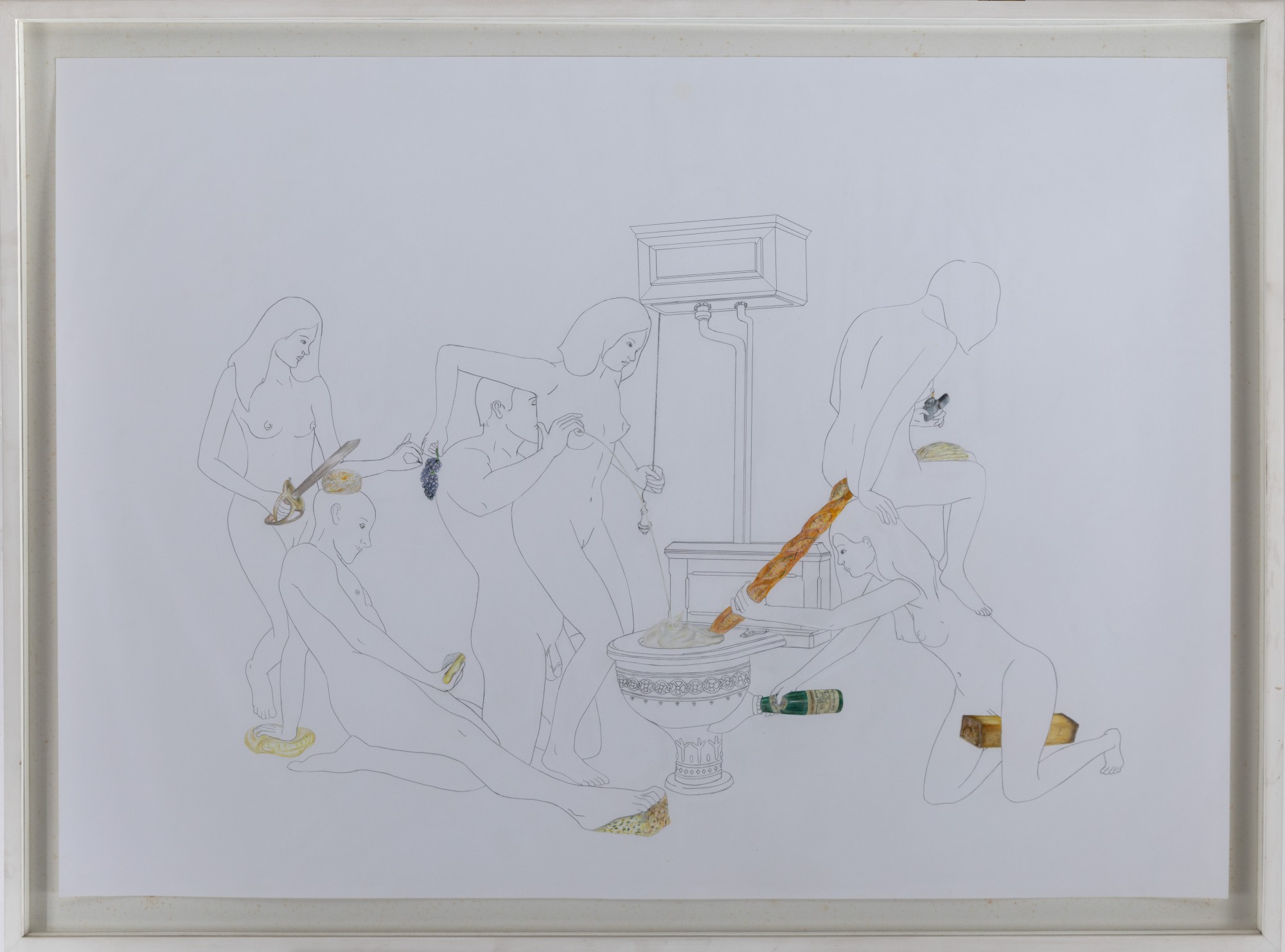 Fernanda Chieco - Le Banquet - Assiette Des Fromages - Cremets D‘anjou, Reblochon, Tome De Savoie, Beaufort, Le Crottin De Chavignol, Le Rocamadour, Roquefort Fondu