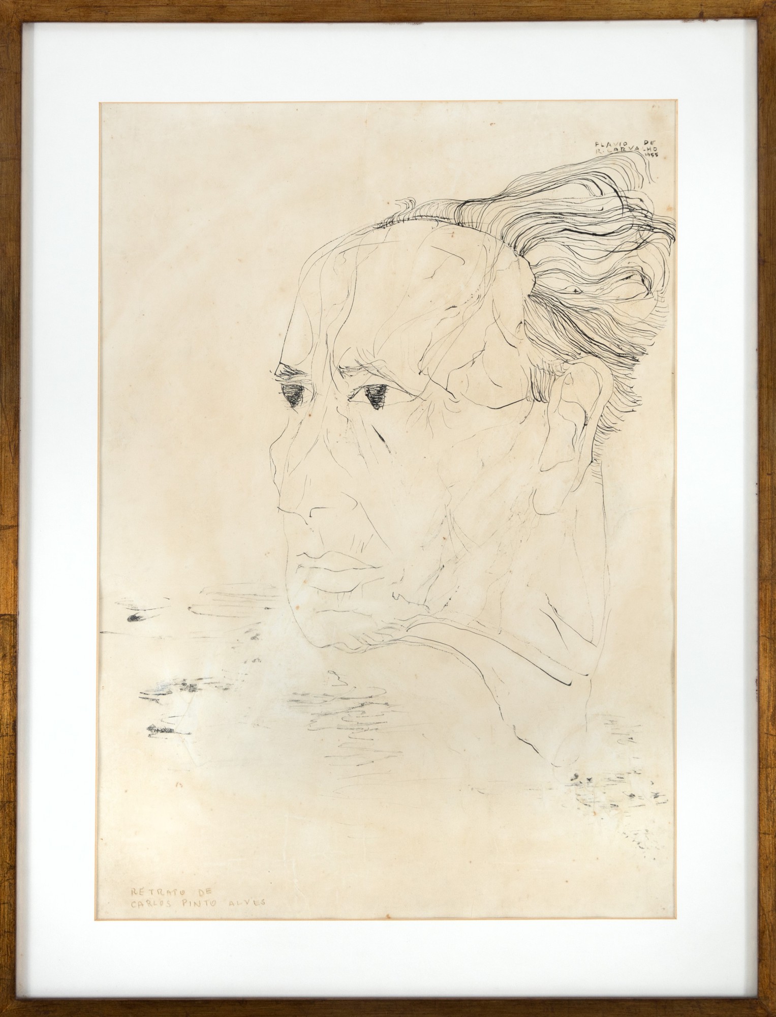 Flavio de Carvalho - Retrato de Carlos Pinto Alves
