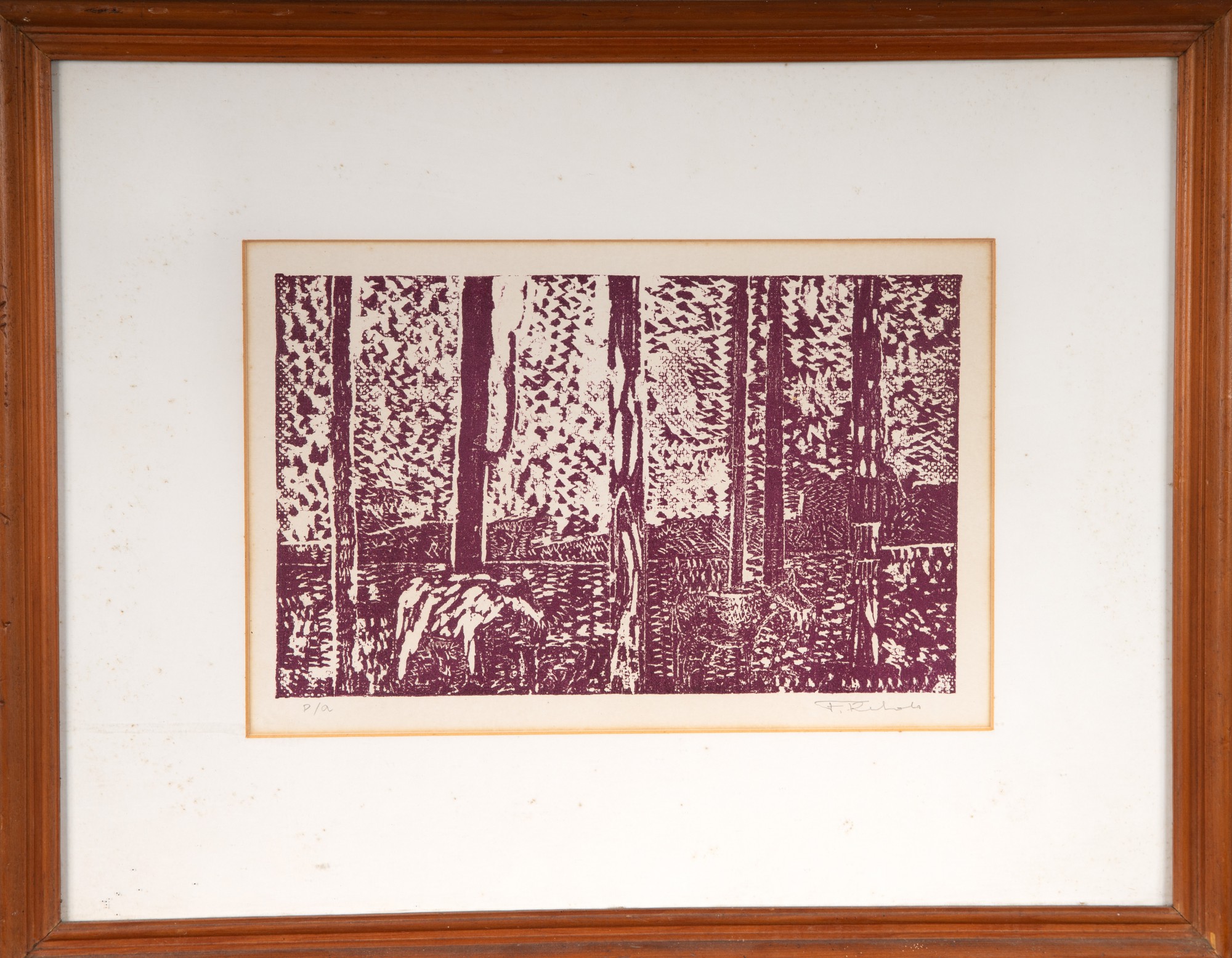 Francisco Rebolo - Paisagem com Bois