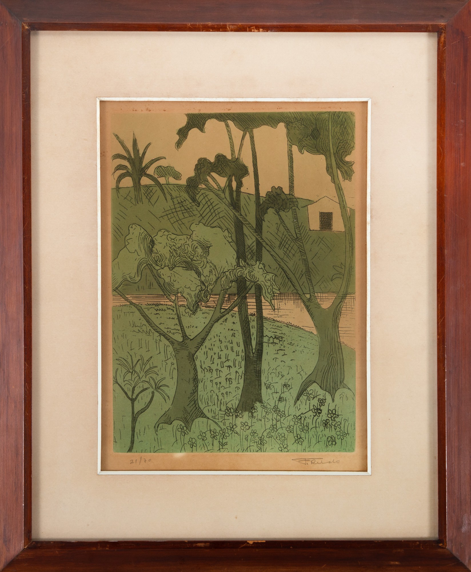 Francisco Rebolo - Paisagem com Casa