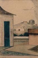 Francisco Rebolo - Paisagem com Casas