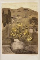 Francisco Rebolo - Paisagem Com Vaso De Flor