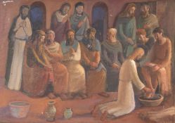 Fulvio Pennacchi - Apóstolos com Jesus Lava os Pés