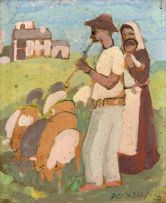 Fulvio Pennacchi - Família Pastorando Ovelhas - Pendant