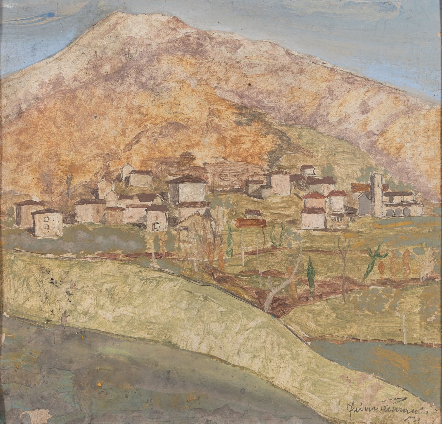 Fulvio Pennacchi - Paisagem de Magnano, no Piemonte