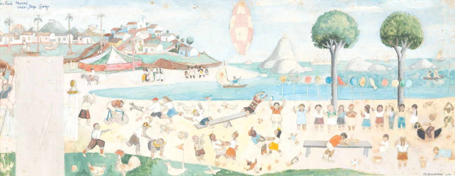 Fulvio Pennacchi - Projeto de Afresco, Mural Mundo da Criança
