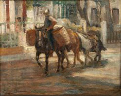 Georgina De Albuquerque - Homem com cavalos