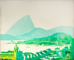 Glauco Rodrigues - No Segundo Reinado - Panorama da Cidade do Rio de Janeiro 1855