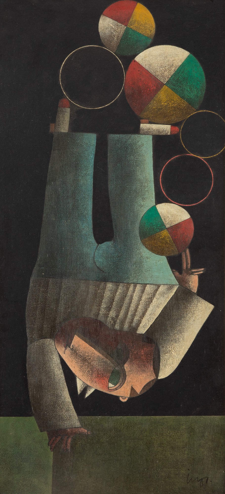 Inos Corradin - Equilibrista, 3 Argolas e 3 Bolas