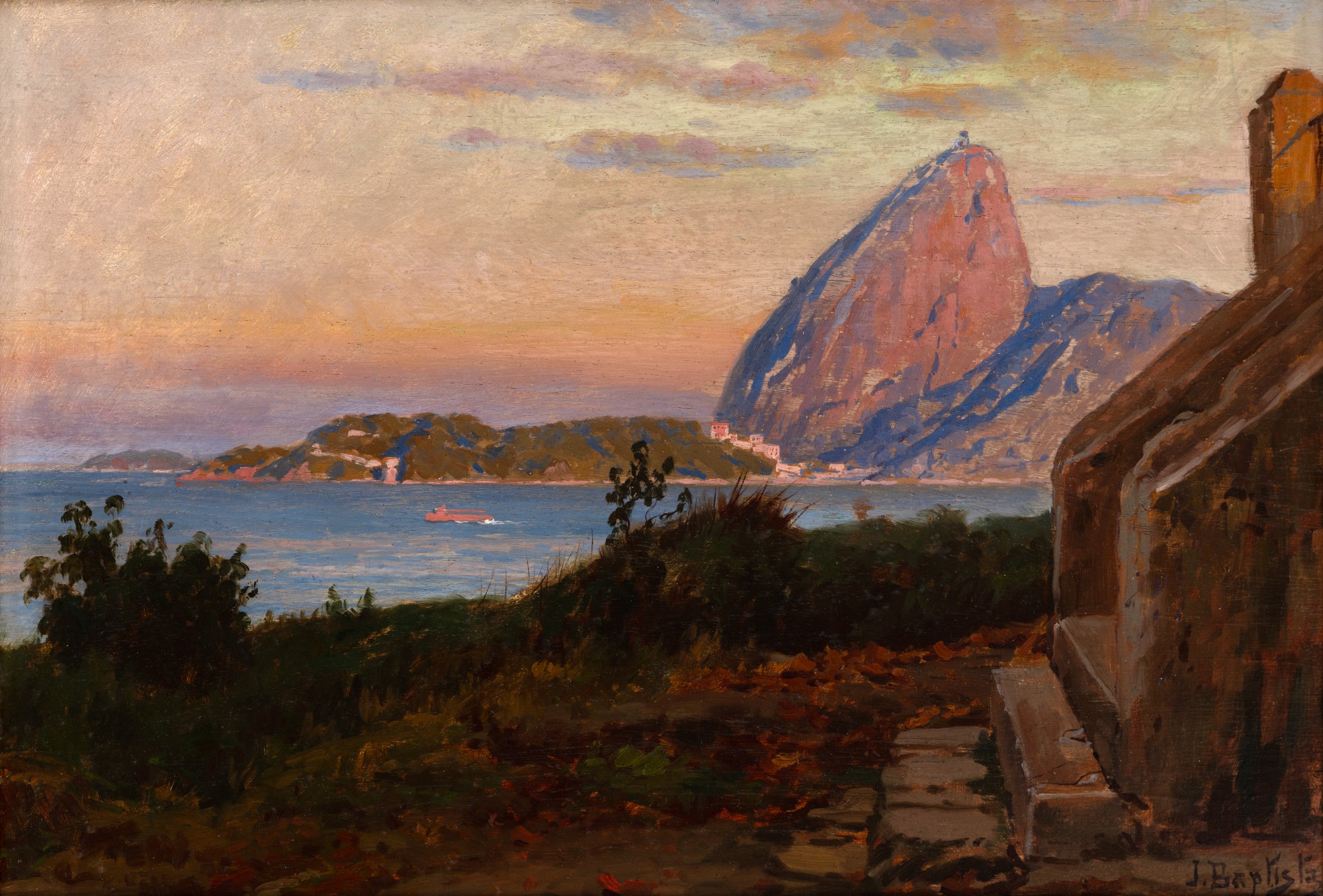 J. Baptista - Entrada da Baía de Guanabara vista do Outeiro da Glória