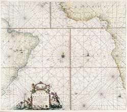 Joannes Van Keulen - PASCAARTE VAN DE ZEE CUSTEN VAN GUINEA EM BRASILIA