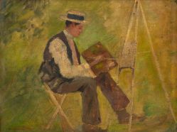 João Timotheo Da Costa - Retrato de Arthur Pintando