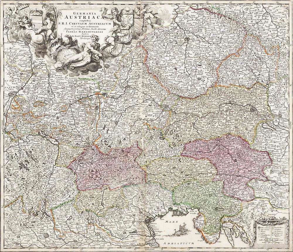 Johann Baptist Homann - GERMÂNIA AUSTRÍACA