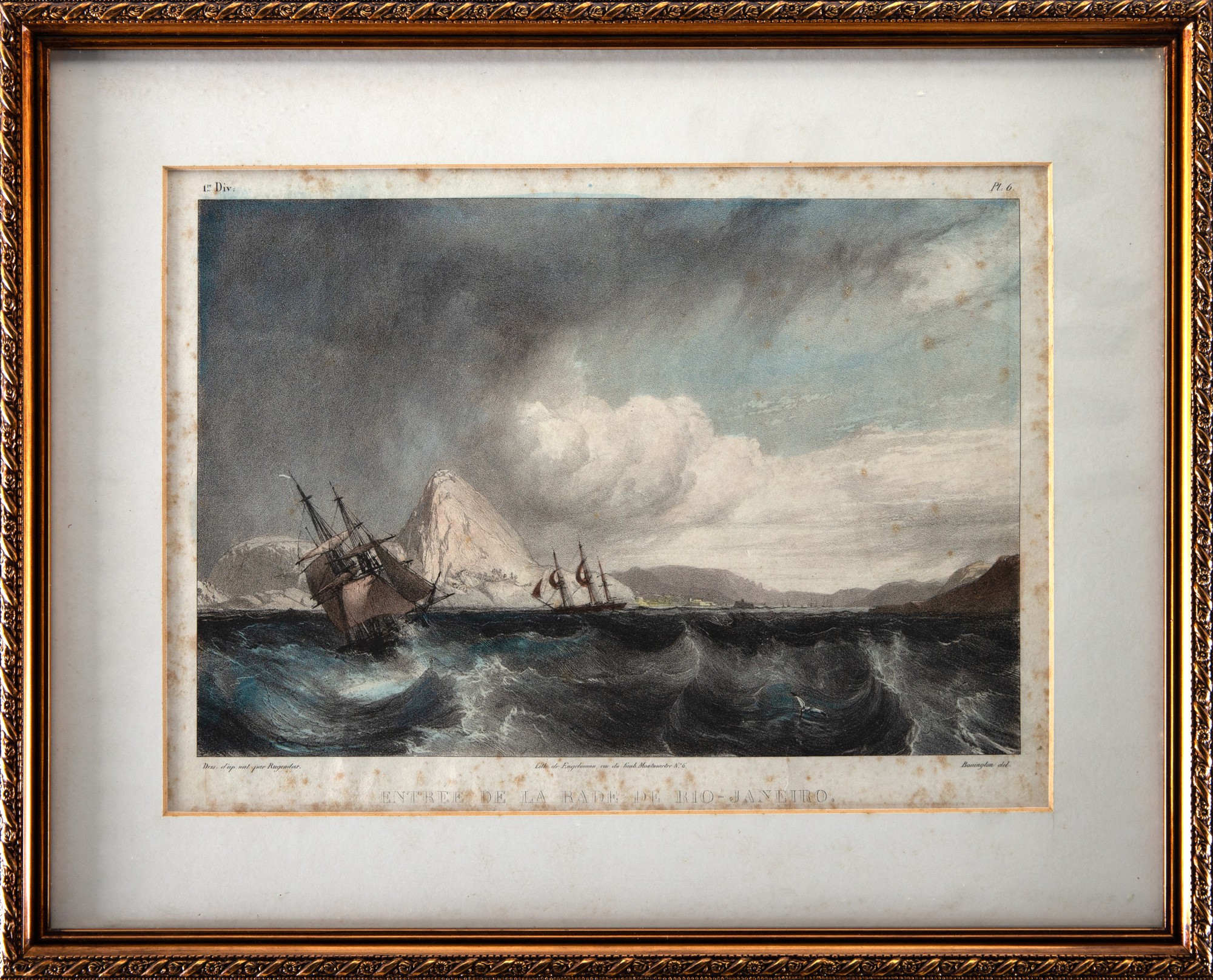 Johann Moritz Rugendas - Entrée De La Rade From Rio-janeiro