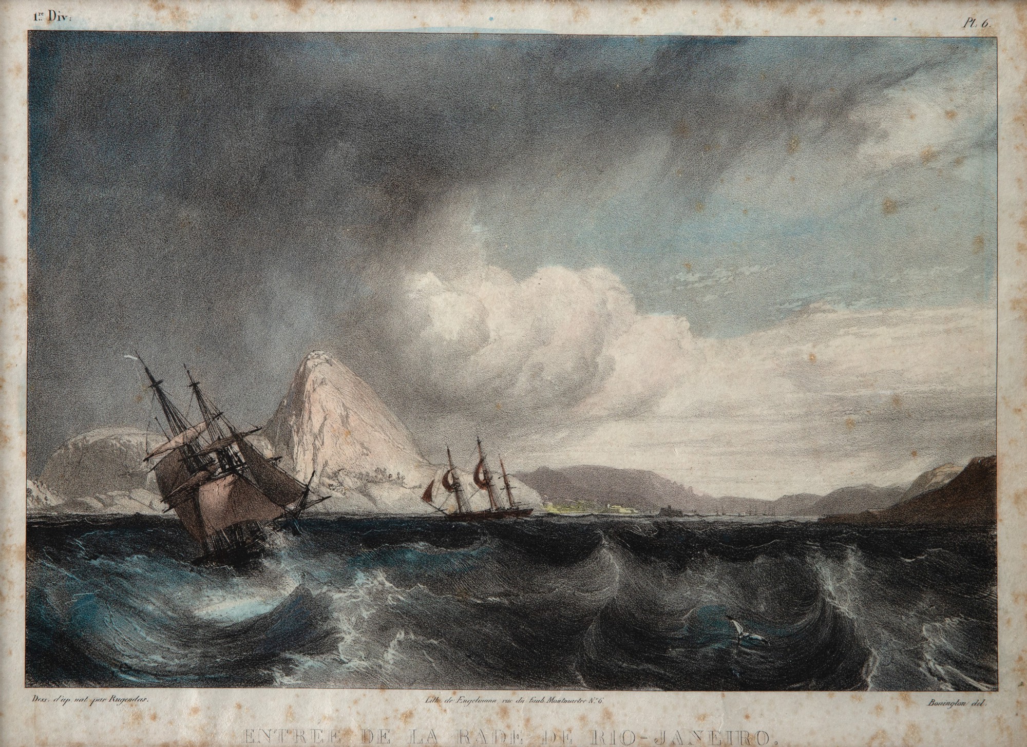 Johann Moritz Rugendas - Entrée De La Rade From Rio-janeiro