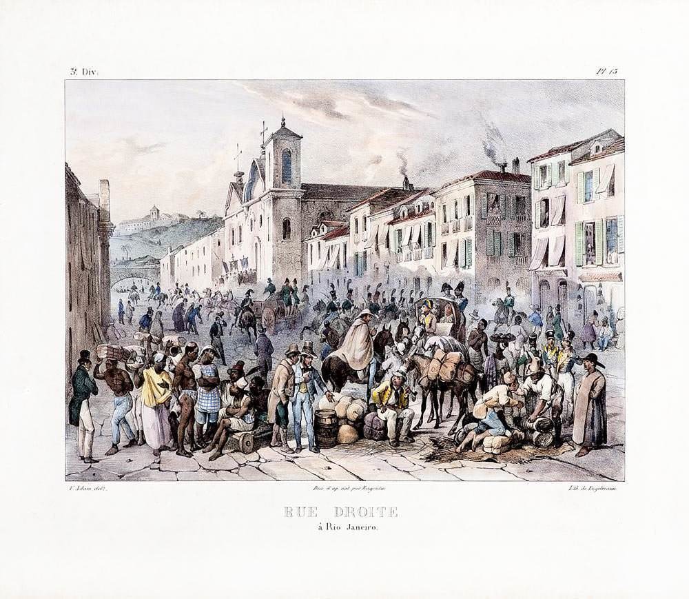 Johann Moritz Rugendas - RUE DROITE À RIO-JANEIRO