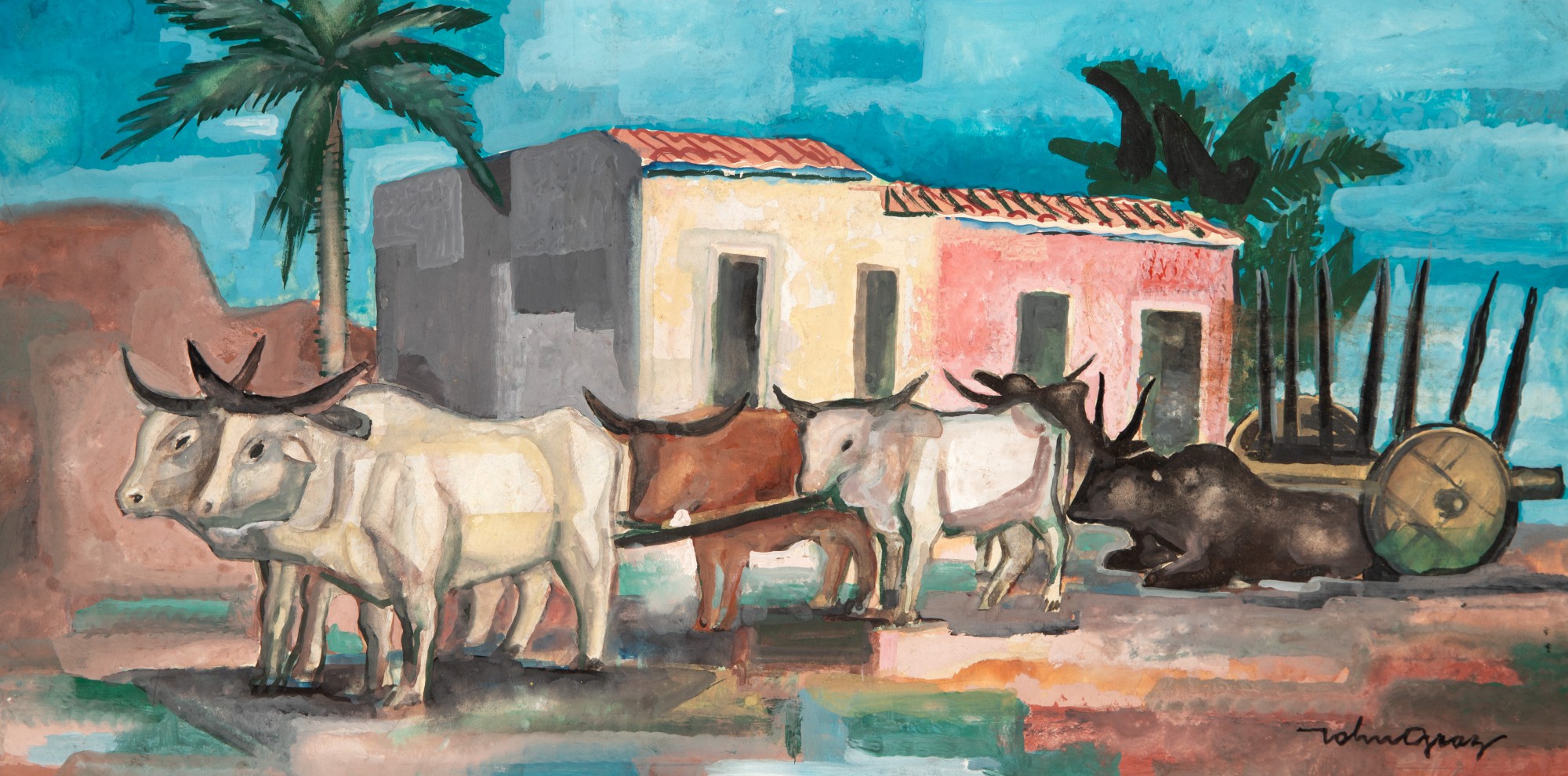 John Graz - Carro de Bois