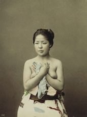 Kusakabe Kimbei - Young Woman At Her Toilet