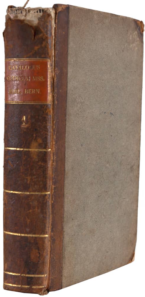 Livro - Catalogus Codigum Mss. Bibliothecae Berneis