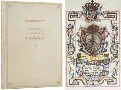 Livro - Manuscrito com Ricas iluminuras - Spanish Document Manuscript - Valladolid - 1793