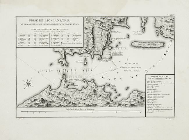 Livro - MAPA RIO DE JANEIRO, PRISE DE RIO JANEYRO, PAR L‘ESCADRE FRANÇAISE