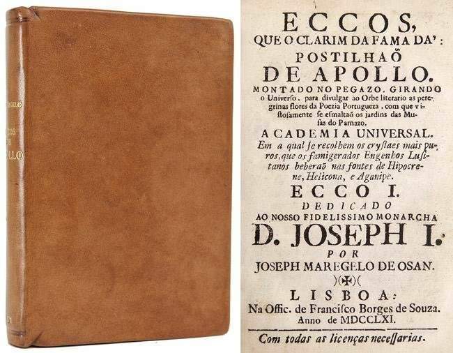 Livro - Moraes, José Angelo de; Eccos que o clarim da fama dá: Postilhão de Apollo.