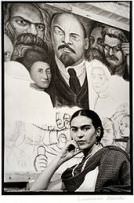 Lucienne Bloch - Frida Kahlo in Front of Unfinished Panel