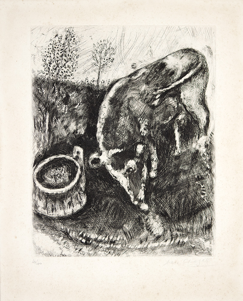 Marc Chagall - La Grenouille Qui Se Vent Fire Aussi Grosse Que Le Boeuf