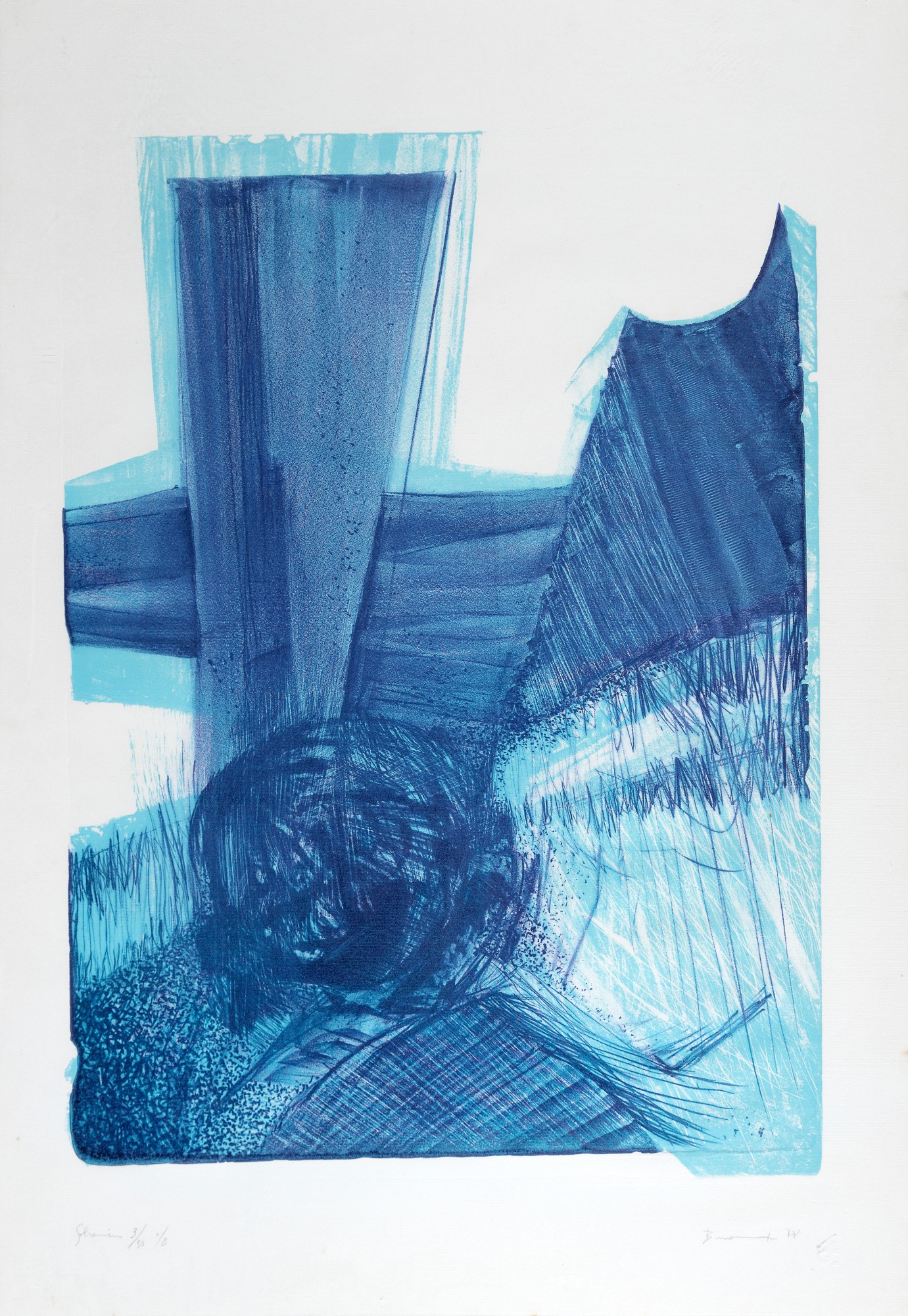 Maria Bonomi - Abstrato Azul