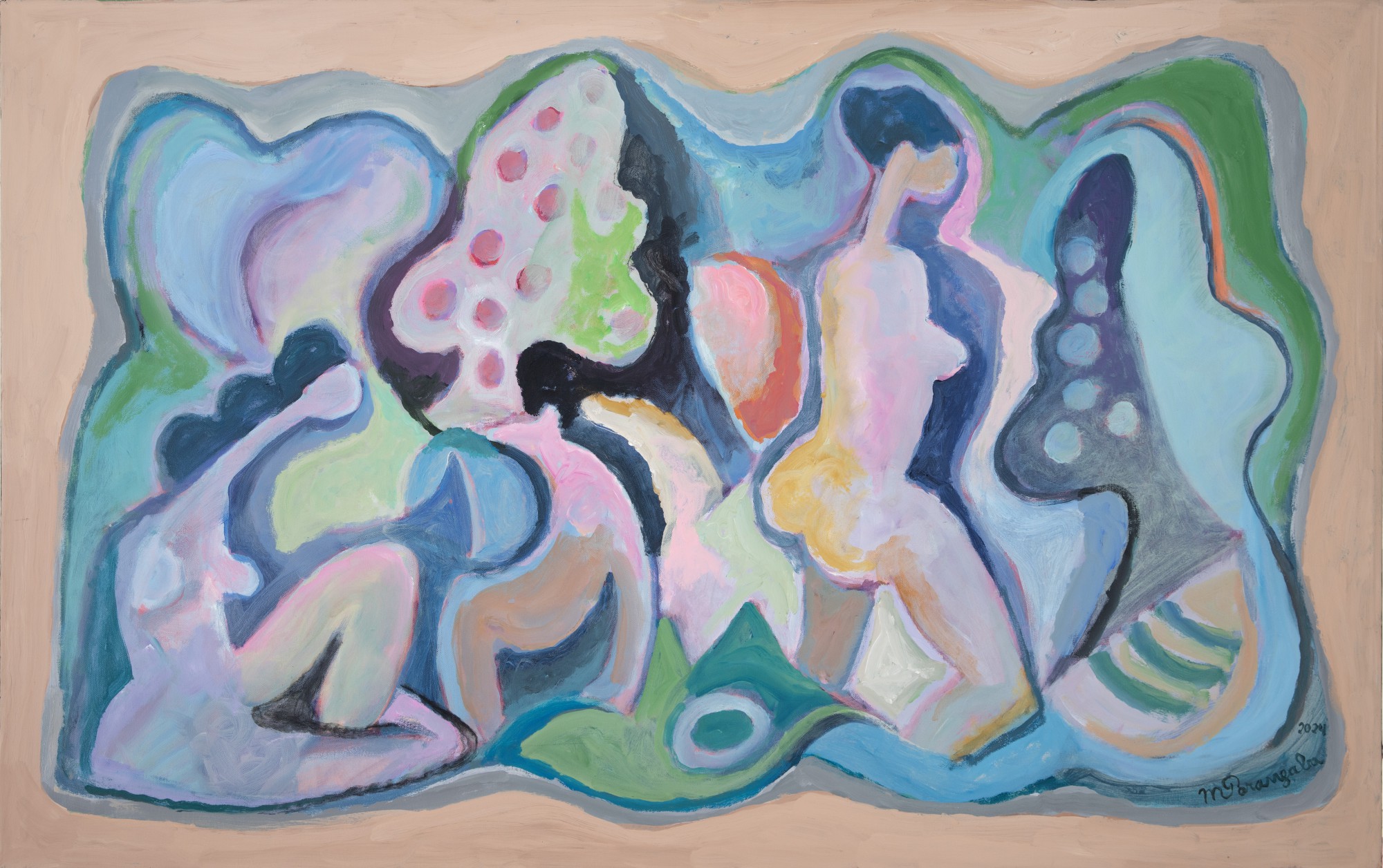 Martins de Porangaba - Composição em Azul - Série Macunaíma