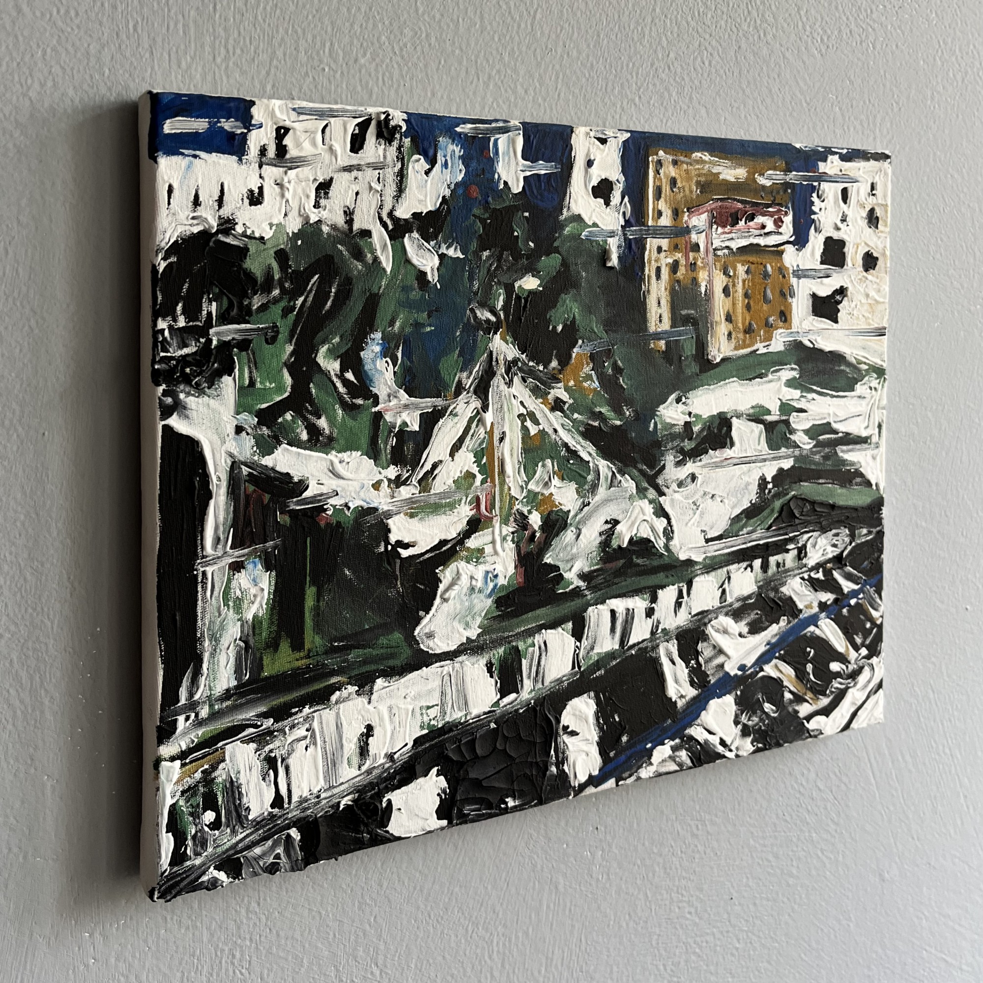 Michel Scherer - Sem título, (Da serie Pintura Livre ao Ar Livre, Minhocão, Noite de Quinta)