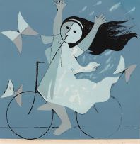 Milton Dacosta - Menina com Bicicleta