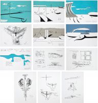 Oscar Niemeyer E Lucio Costa - Brasilia Para Sempre - Álbum Com 12 Serigrafias