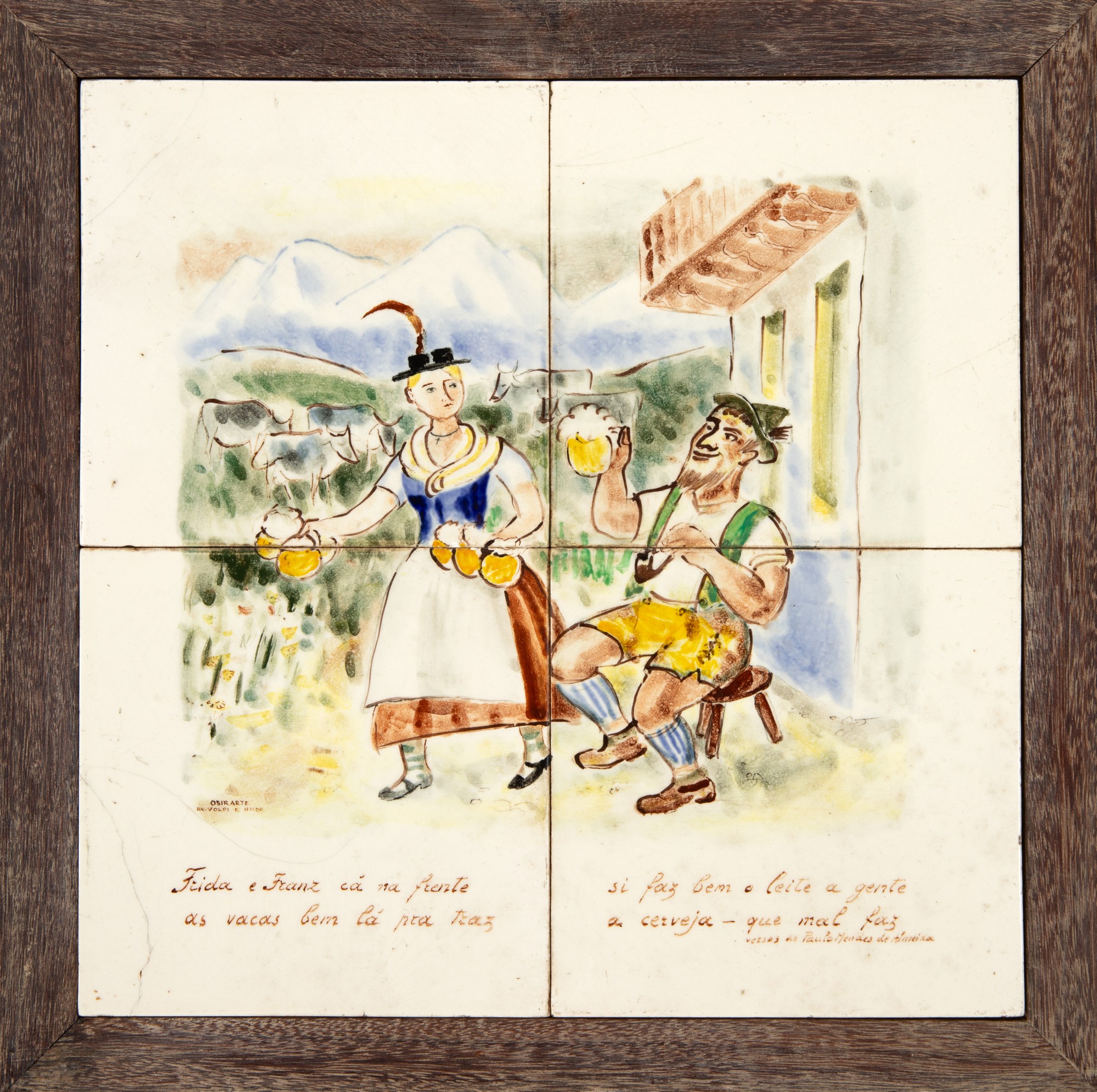 Osirarte - Alfredo Volpi - Casal Alemão Franz e Frida