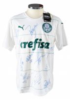 Palmeiras - Camiseta Branca Assinada