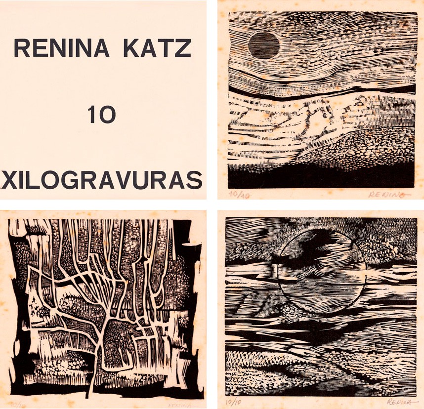 Renina Katz - Álbum com 10 Xilogravuras