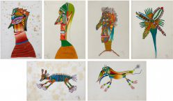 Roberto Magalhães - Conjunto de 6 Aquarelas