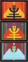 Rubem Valentim - Emblema I, II e II