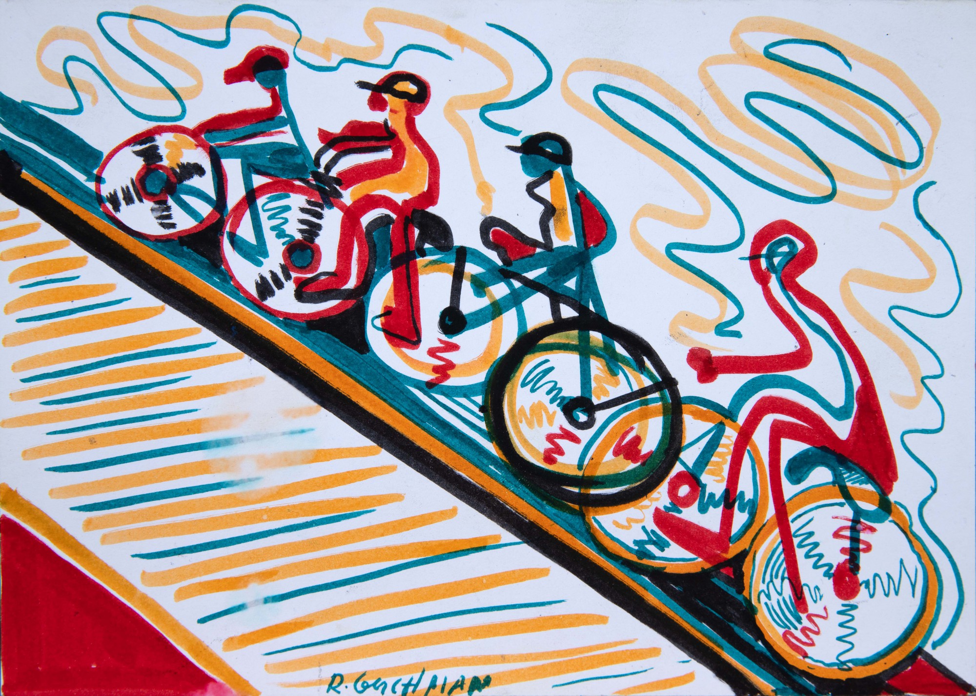 Rubens Gerchman - Ciclistas