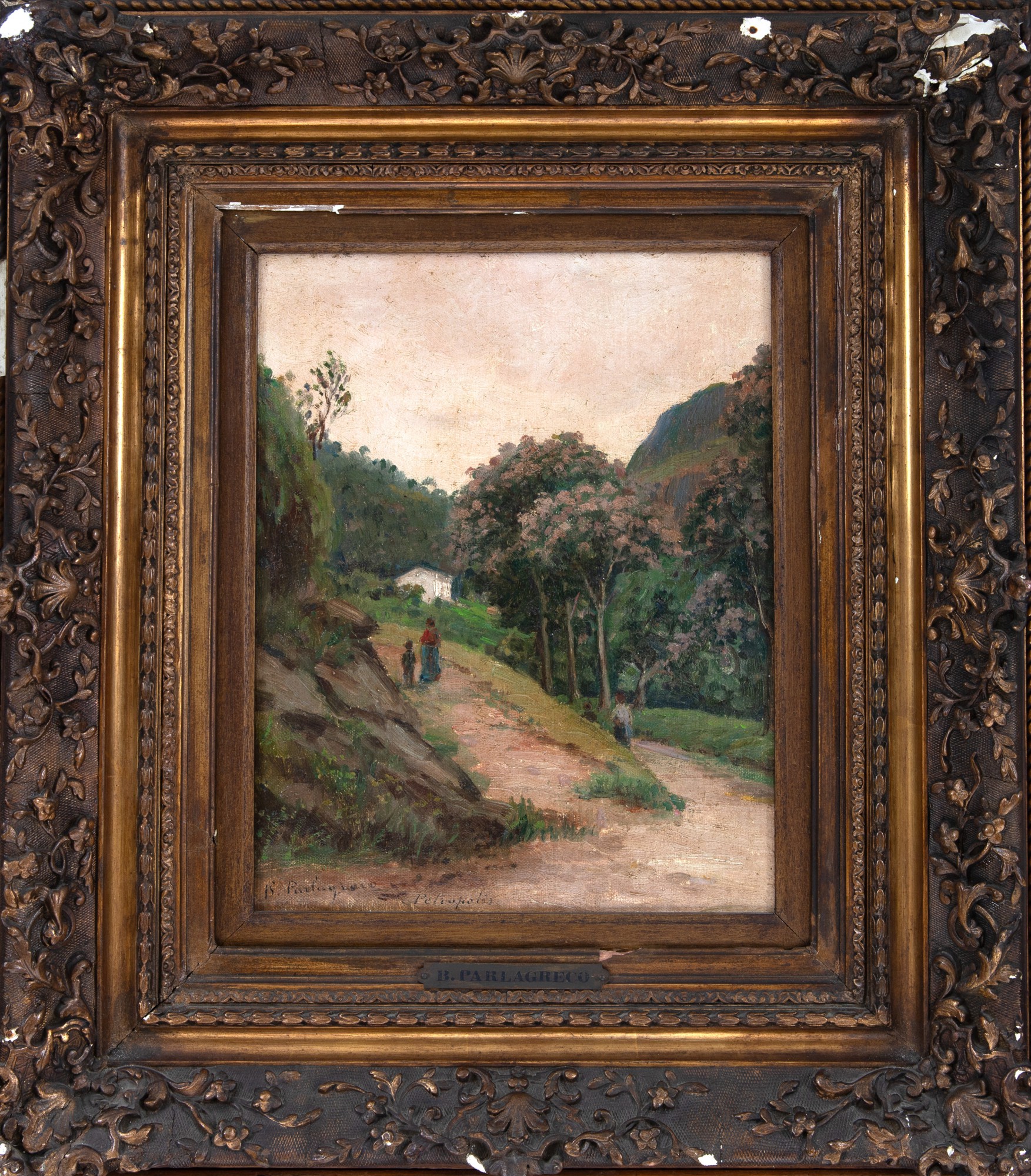 Salvatore Parlagreco - Paisagem com Figuras em Petrópolis