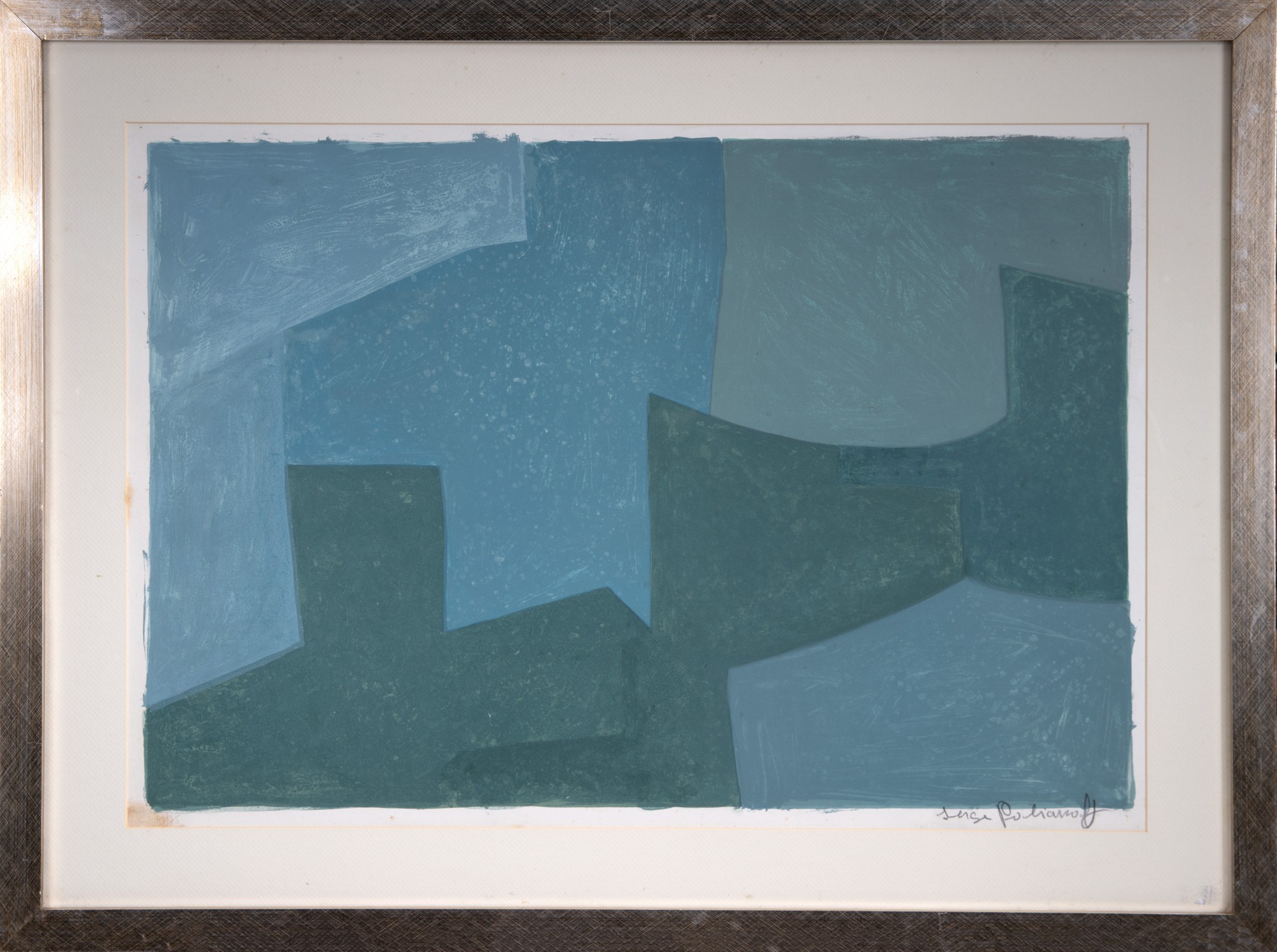 Serge Poliakoff - Composição Azul e Verde