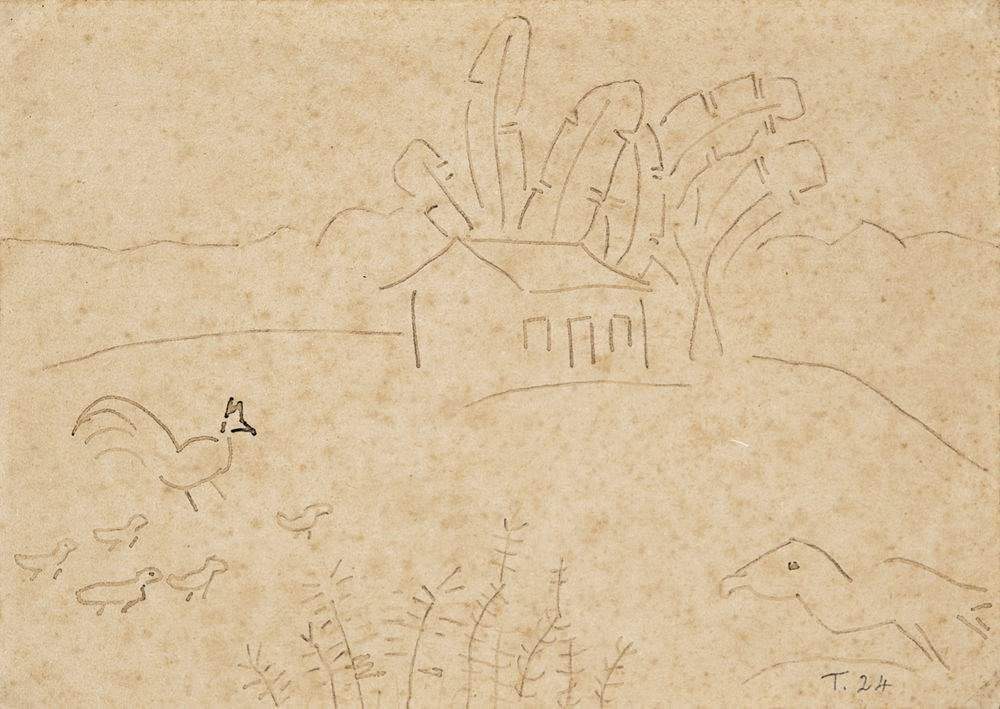 Tarsila do Amaral - Casa e Galinhas