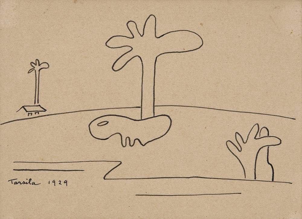 Tarsila do Amaral - Paisagem Com Bicho Antropofágico II